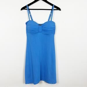 Tommy Hilfiger Pearl Solids Spa Resort Dress Coverup Bright Marina Size Medium